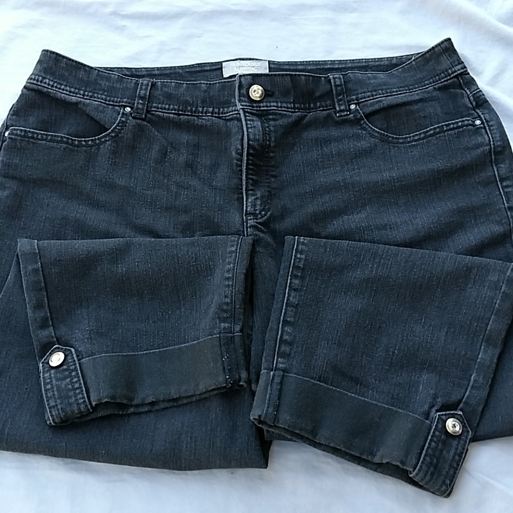 Chicos Plus slimming crop stretch jeans